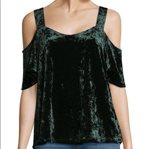 Gorgeous green velvet top